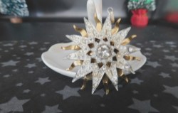 brass rhinestone starburst pin